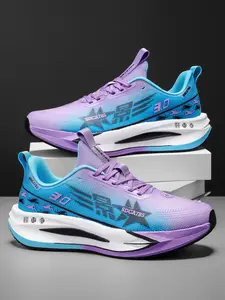 Professional Air Cushion Running Shoes, Ultra-Light Flyknit Breathable Sports Shoes, Soft Elastic Shock Absorption Marathon Running Shoes, Unisex