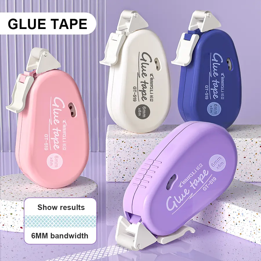 8 Pcs Double-Sided Adhesive Dot Tape - Double-Side Glue Tape Roller, Roller Type Office Stationery Supply, Secure Attach for Scrapbooking, Crafting Enthusiasts, with Durability and Ease of Use