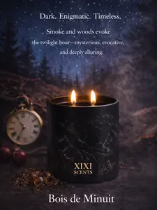 Bois de Minuit Dark Enigmatic Timeless Scent with Deep Resinous Notes & Smoky Finish for High Fashion Lust Forbidden Luxury