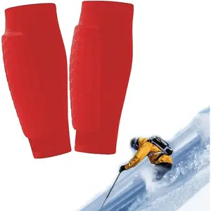 2026 New Shin Guards Pads Socks for Skiing,Calf Compression Sleeve with Honeycomb Pads,Breathable Elastic Anti-Collision for Skiing & Snowboarding