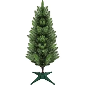 3FT Small Artificial Christmas Tree for Home & Office Decor – Tabletop Mini Xmas Tree with Stable Stand, Easy Assembly, Realistic Evergreen Branches for Holiday Party, Indoor Outdoor Christmas Decorations (Not Pre-Lit), Green, tree lights, home decor