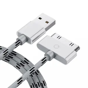 30 Pin  for  4s/4/3G/3Gs, USB  and Charger  Sync Connector Data  for  4/ 4s, Old iPad 3/2/1 Generations,iPod Classic  Nano (3.3 ) (Gray)