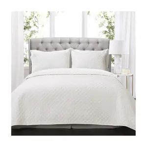 Lush Decor Ava Diamond Quilt Off White 3Pc SetFull/Queen