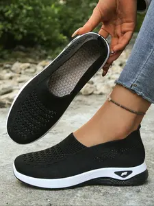 Summer Breathable Hollow Out Mesh Mom Shoes, Soft Sole Walking Shoes for Women, Comfortable Lightweight Casual Shoes, Old Beijing Cloth Shoes