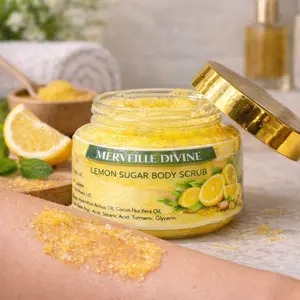 Merveille Divine Lemon Sugar Body Scrub – Brightening & Exfoliating Polish