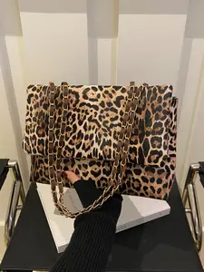 Fashion Leopard Print Large Capacity Casual Tote Bag, Women's Handbag, Animal Pattern, Fall Winter Fashion, New Tiger Stripe Design