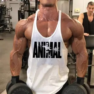 New Arrivals Bodybuilding Stringer Tank Top -Men's Cotton Gym Sleeveless Fitness Vest Singlet, Breathable Sportswear for Workout
