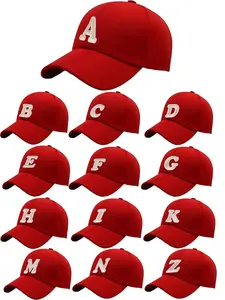 Customizable 26-Letter Pure Cotton Baseball Cap Adjustable for Women and Men - Stylish, Minimalist, Versatile for Daily Wear & Outdoor Sun Protection, Custom Initials Hat