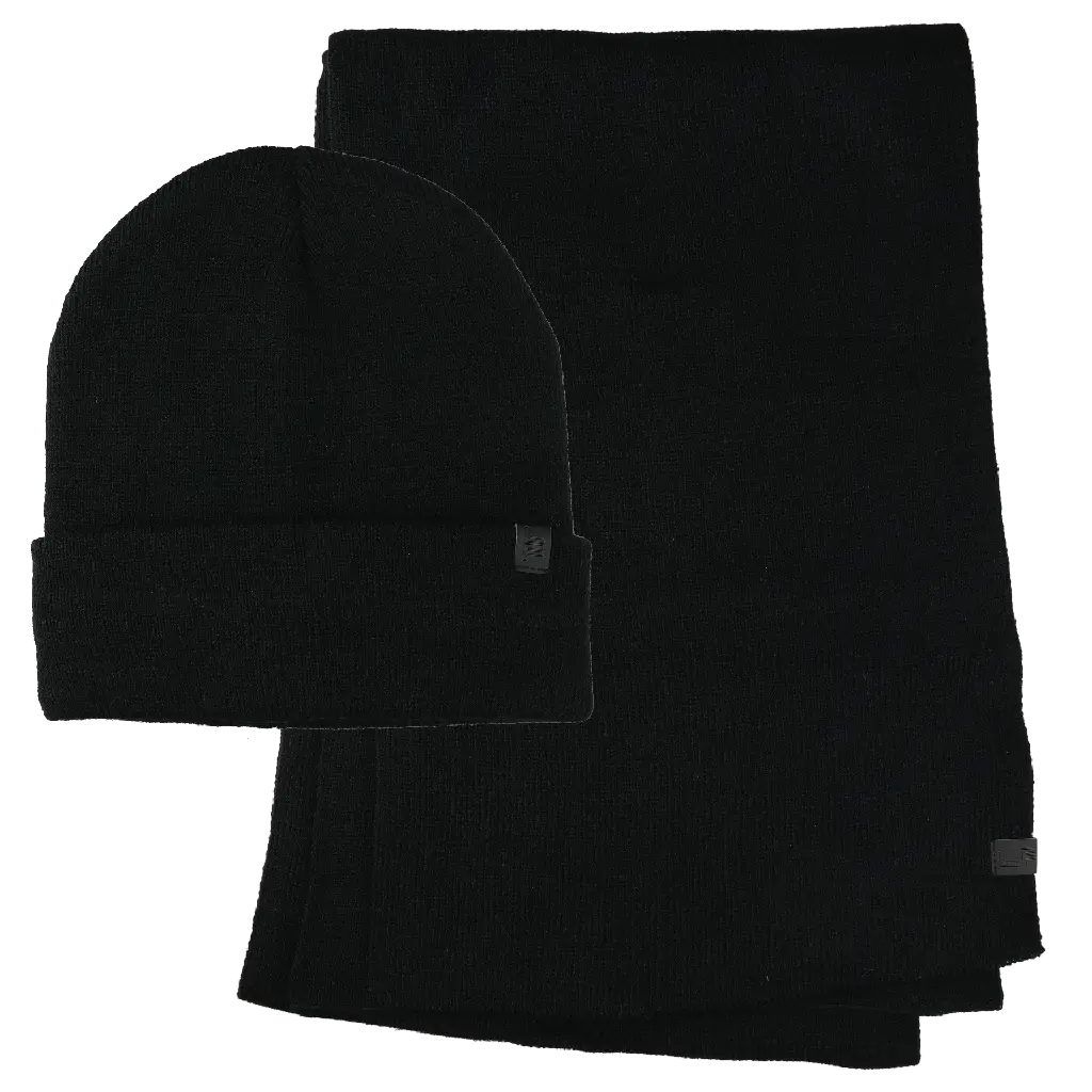 London Fog Knit Beanie & Scarf Set