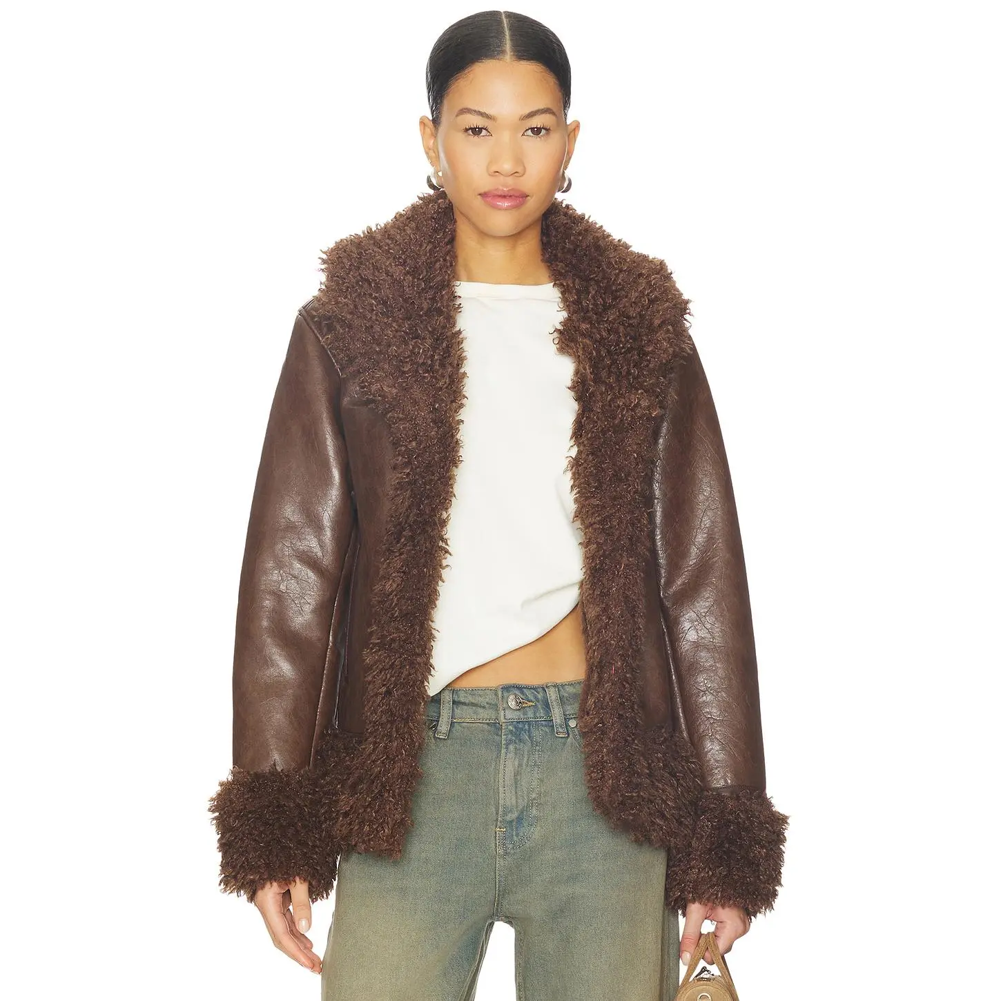 BLANKNYC Leather Coat in Penny Lane