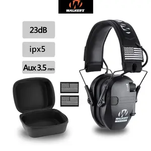 W1+BOX Electronic Hearing Protection Earmuffs - 4x Sound Amplification & 0.01s Noise Reduction for Shooting Range. Smart Sound Filtering for Clear Communication. Active Safety Muffs for Hunting & Tactical. outdoorfun