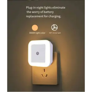 Smart Sensor Night Light Plug-in - Automatic LED Nightlight for Hallway, Bathroom & Bedroom