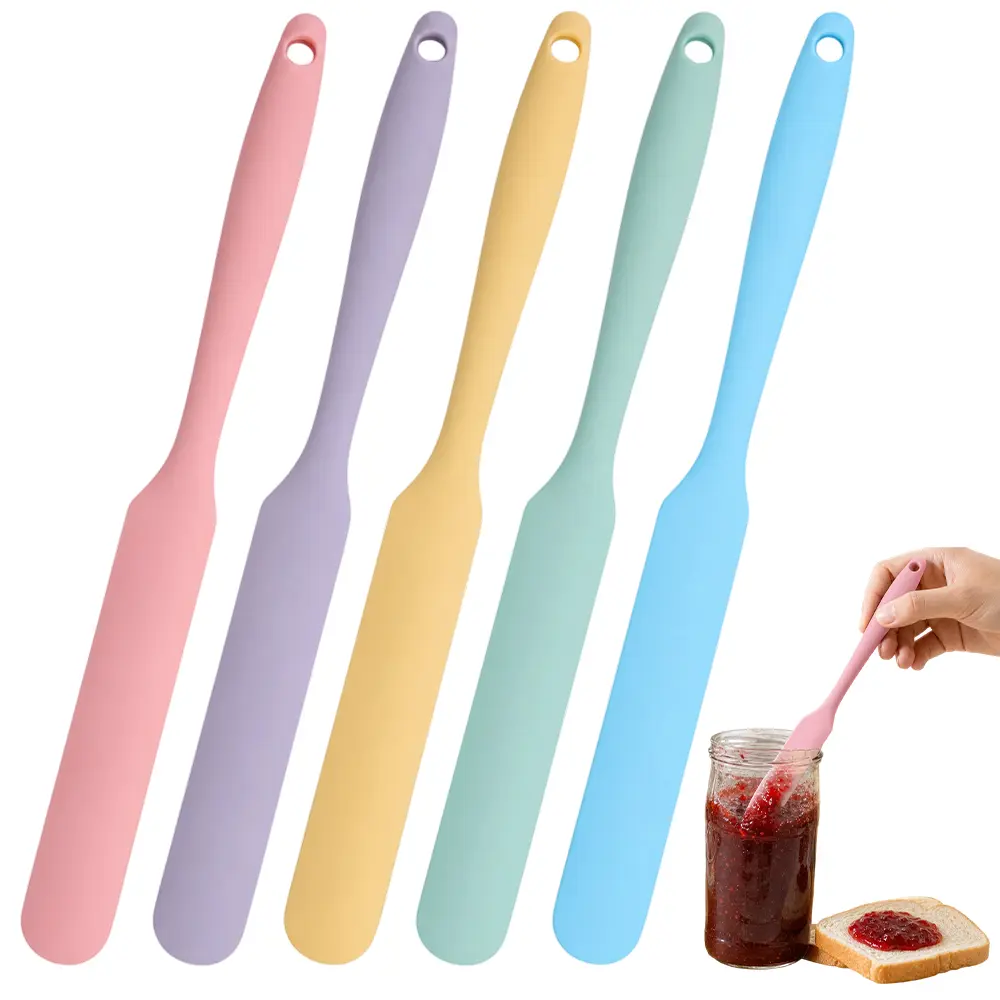 5PCS Multi-Color Mixed Silicone Spatula And Scraper Set - Heat-Resistant Non-Stick Baking Spatulas,Kitchen Tools for Cakes, Jams, Butter, Cream - Dishwasher Safe, Ideal for Easter, Christmas, Thanksgiving, Halloween