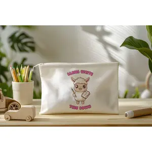 Llama Write This Down | Zippered Pencil Bag