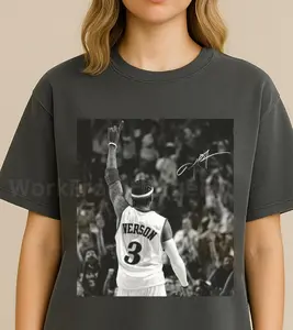 Vintage Allen Iverson Comfort Colors Basketball 90s Style Shirt Gift for Fans