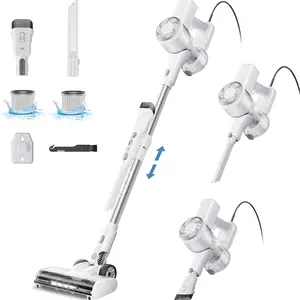 23 Feet Wired Handheld Vacuum Cleaner with 600w Power, 6-In-1 Ultra Lightweight Design for Hair and Hard Floors