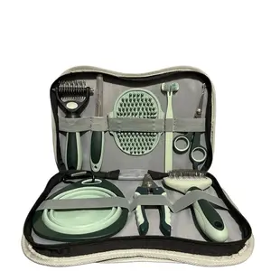 Puro Amor Pets 8-in-1 Complete Pet Grooming Kit with Brush Clippers and Comb for Easy Grooming