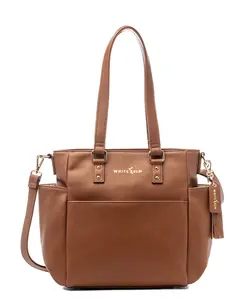 White Elm Carina Tote Bag - Caramel, Stylish Design with Shoulder Strap, Ideal for Everyday Use