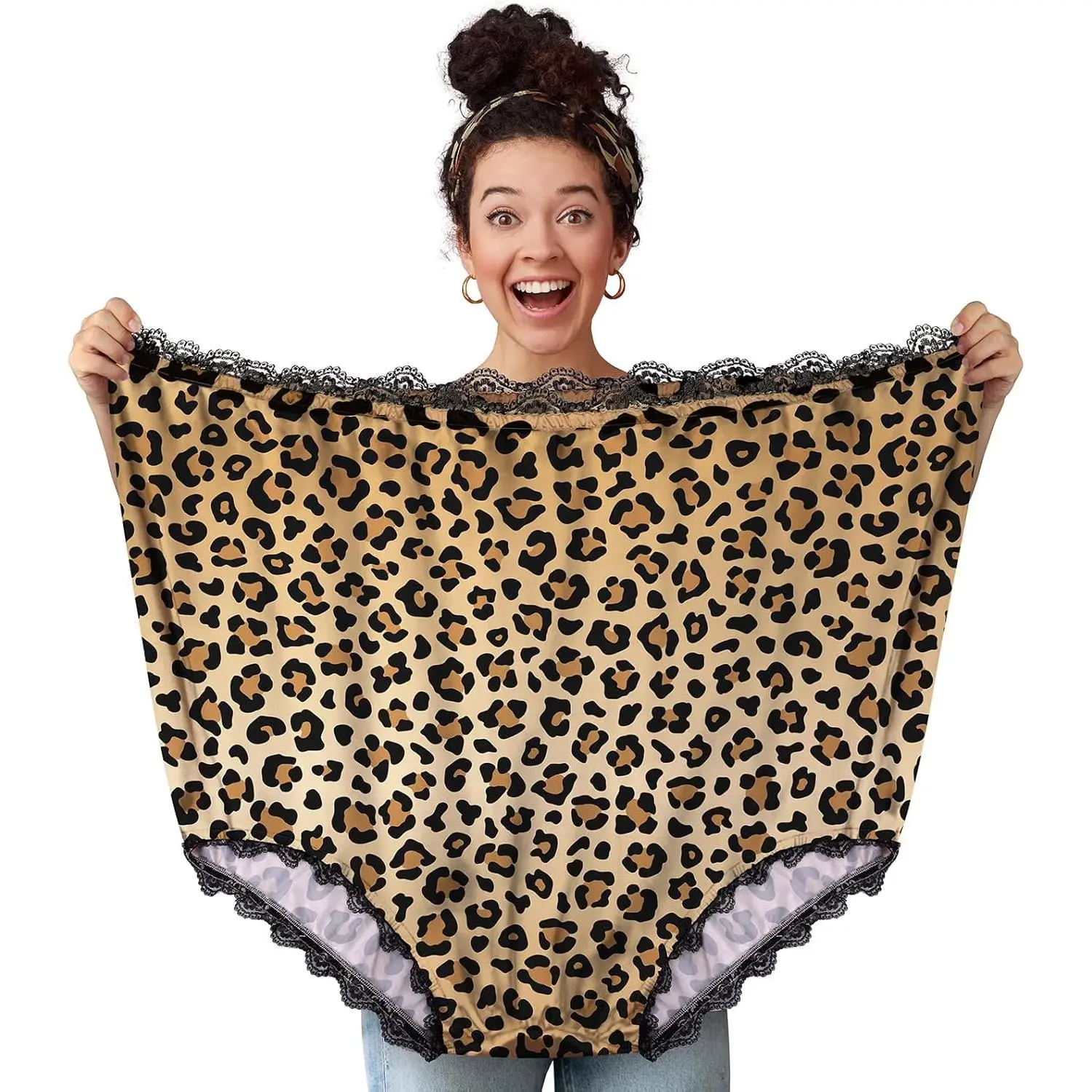 Giant Granny Panties for Women - Funny Gag Gift with Soft Breathable Fabric, Comfortable Prank Underwear for Bride Wedding Party, Fit