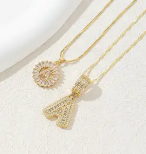 2 Pack 14K Gold Plated Initial Necklace Set A to Z Alphabet Letter Pendant for Women Adjustable 17–19'' Chain Dainty Layering Stackable Fashion Jewelry Perfect Gift for Mother’s Day Birthday Graduation Christmas Friendship Gift for Her Everyday Wear
