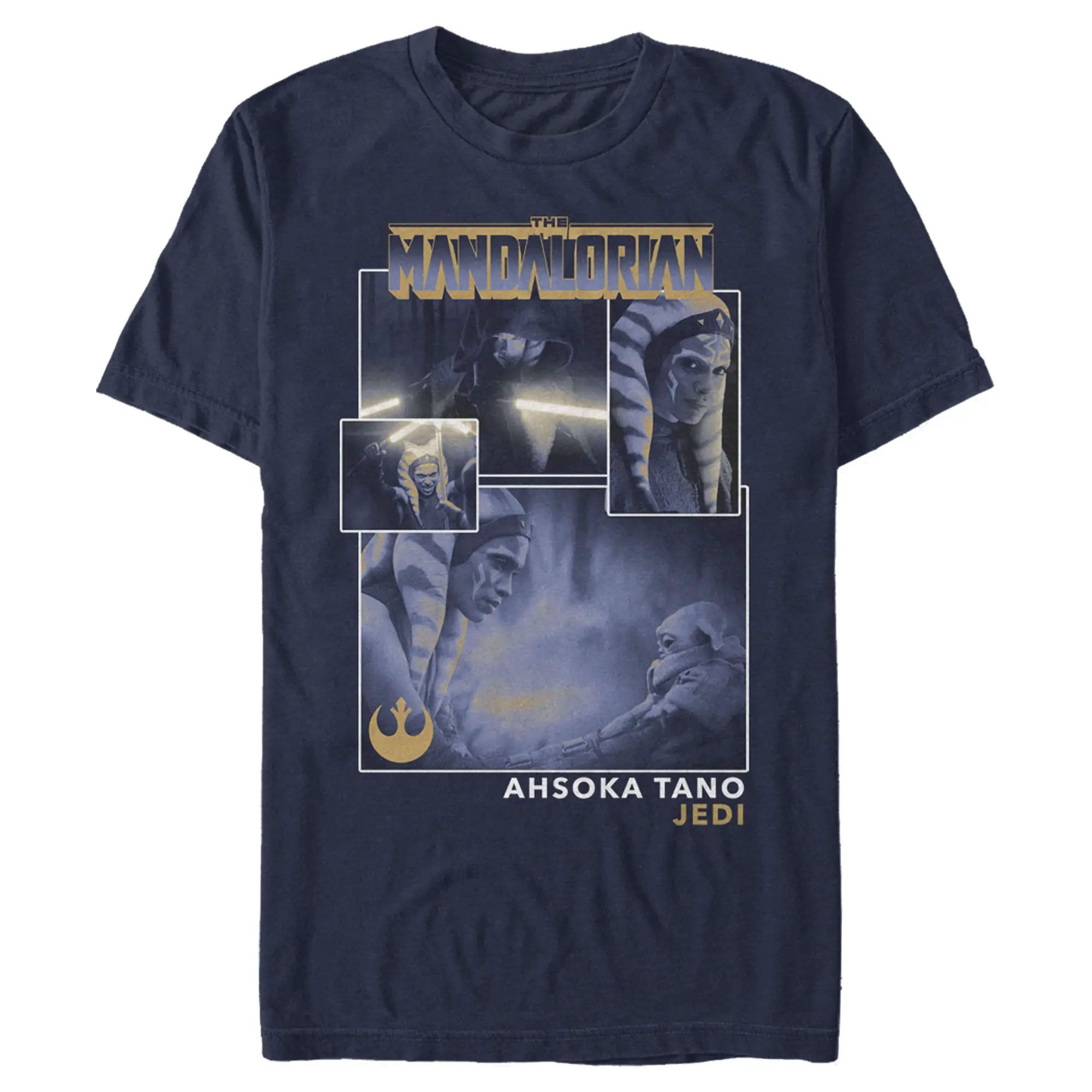 Men's Star Wars The Mandalorian Ahsoka Tano Jedi Collage T-Shirt