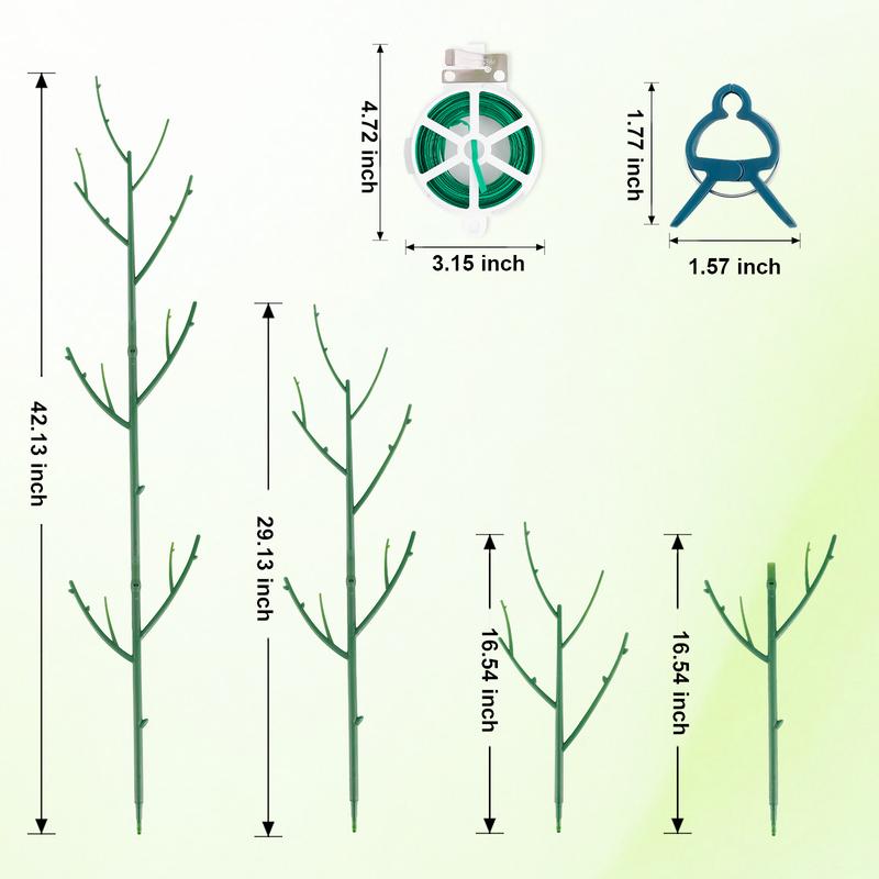 PERSZENStackable Monstera Plant Support Stakes, Plant Support Stakes for Indoor Plants Tall, Plant Climbing Support for Monstera, Philodendron, Potted Plants, Plant Poles for Climbing Plants (6PCS/15PCS)