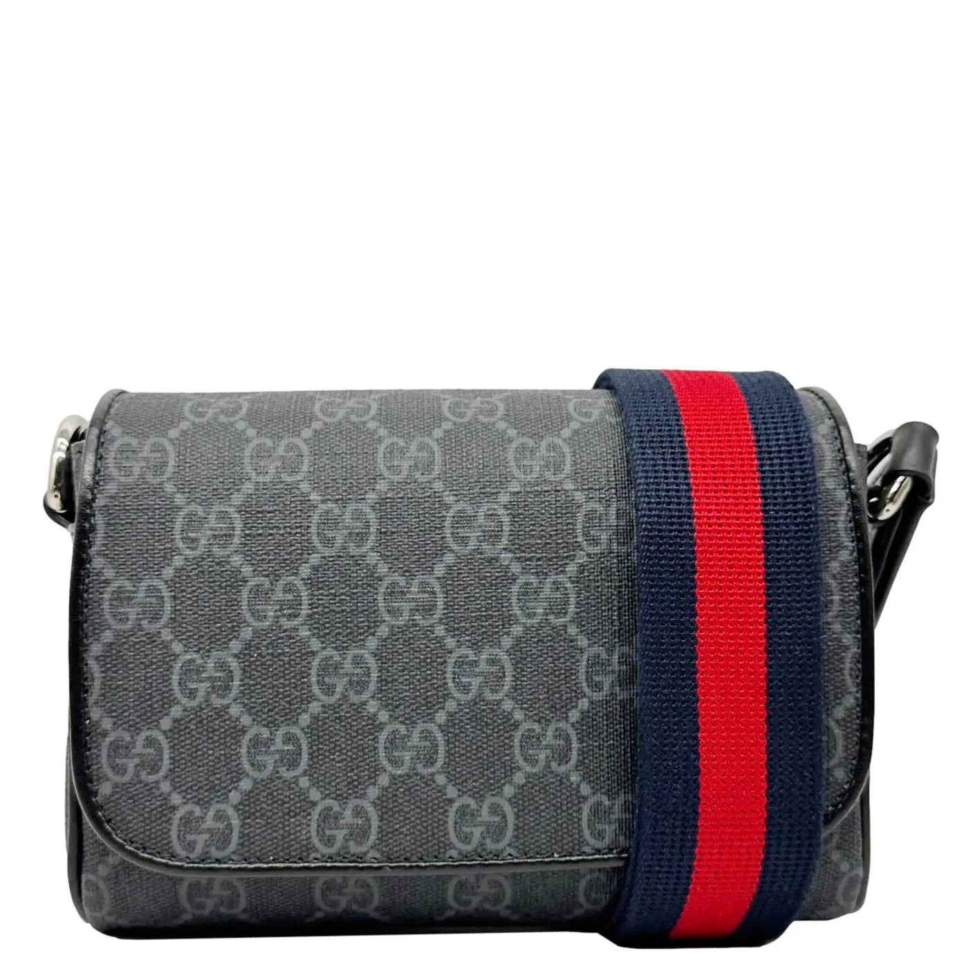 Pre-owned GUCCI Canvas Messenger Bags Mini GG Supreme Messenger Bag Black 791741
