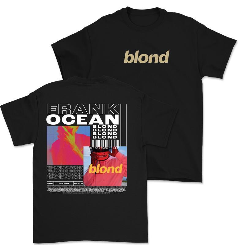Frank Ocean BLOND Graphic Tee, Unisex Short Sleeve T-shirt, Casual Music Album Shirt for Daily Wear, Stylish Frank Ocean Blond Cover Design Top Womenswear