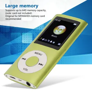 Aluminum Alloy MP3 Player Stylish Multifunctional Lossless Sound Slim 1.8 Inch LCD Screen Portable MP3 Music Player  portable mp3 player