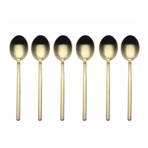 Mepra Due Ice Gold Coffee Spoon Set Mepra Due Ice Gold Coffee Spoon Set