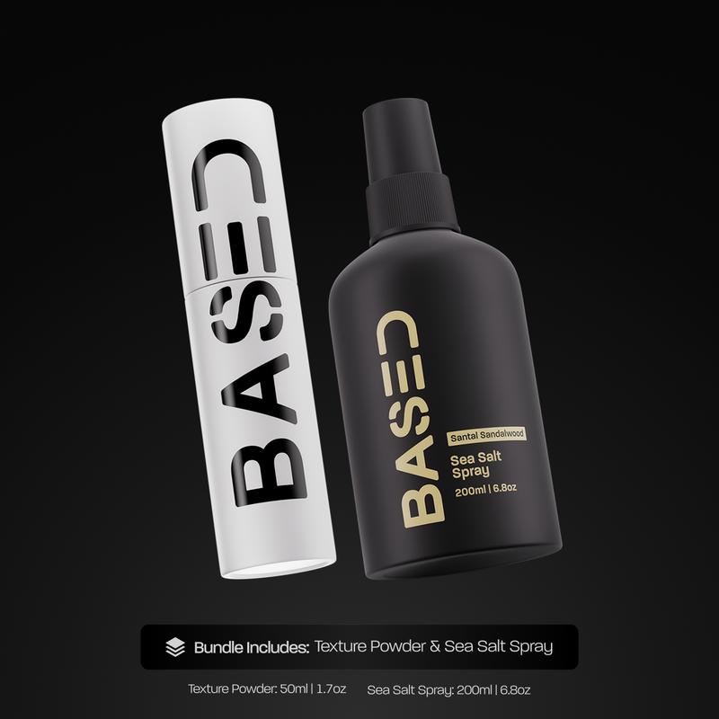 BASED Texture Essentials Bundle: Texturizing Powder & Sea Salt Spray ...