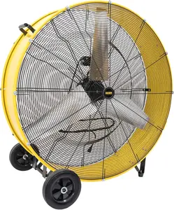 26800 CFM 42 inch Industrial Drum Fan, 4/5HP Powerful Motor Move Much Air for Industrial Commercial Use - CUL Listed