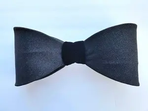 Black Elegant Basic Fabric Bow