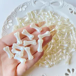 Bone Shape Beads DIY Handmade Accessories Niche Design Dark Style Personalized Decorative Loose Beads