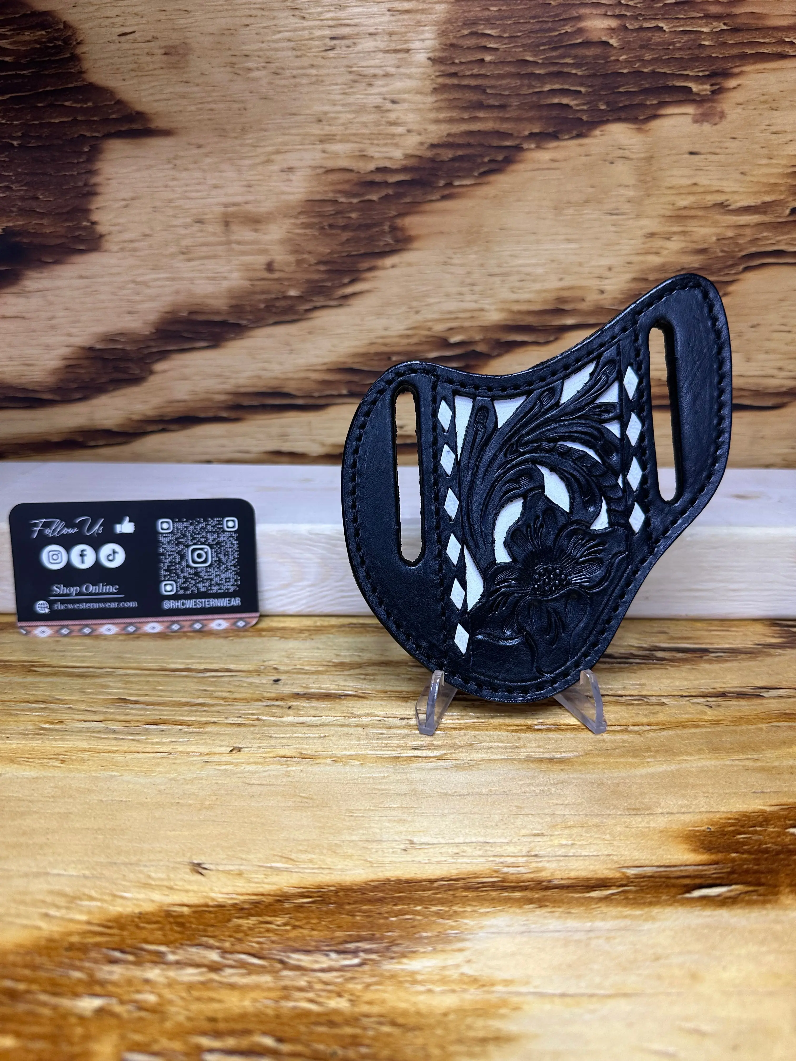 Belt Leather K Sheath Tooled-2036