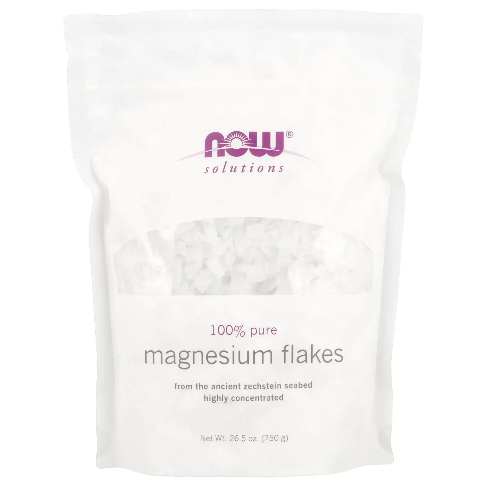 NOW Foods Solutions, Magnesium Flakes, 26.5 oz (750 g)