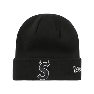 Supreme New Era S Logo Beanie (FW22) Black
