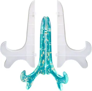 DILIBRA Display Stand Resin Mold Plate Stands for Display/Silicone Plate Holder for Epoxy Casting,Home Decoration,Pictures Frame, Fold-Able Photo Frame,Artworks Display Holder,Resin Painting AMEIJIN