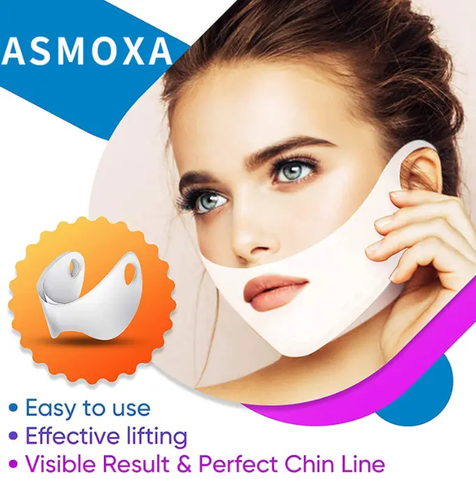 V-Shaped Face Lift Masks, 5 Pack - Professional-Grade Jawline Contouring Treatment with Hydrating and Sculpting Dual-Action Formula, Eye Masks For Sleep, Sleeping Eye Mask