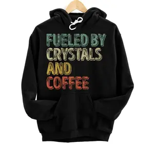 Spiritual Chakra Gemstone Fueled By Crystals And Coffee Hoodie, Sweatshirt, T-Shirt