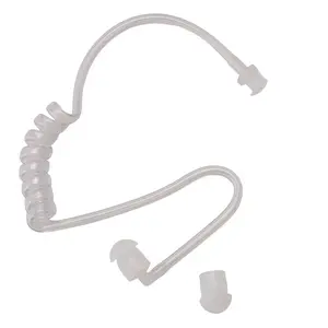 Earphone Accessories Transparent Coil Acoustic Air Tube Earplug For Two-Way Radio Walkie Talkie Earpiece Headset Accessories