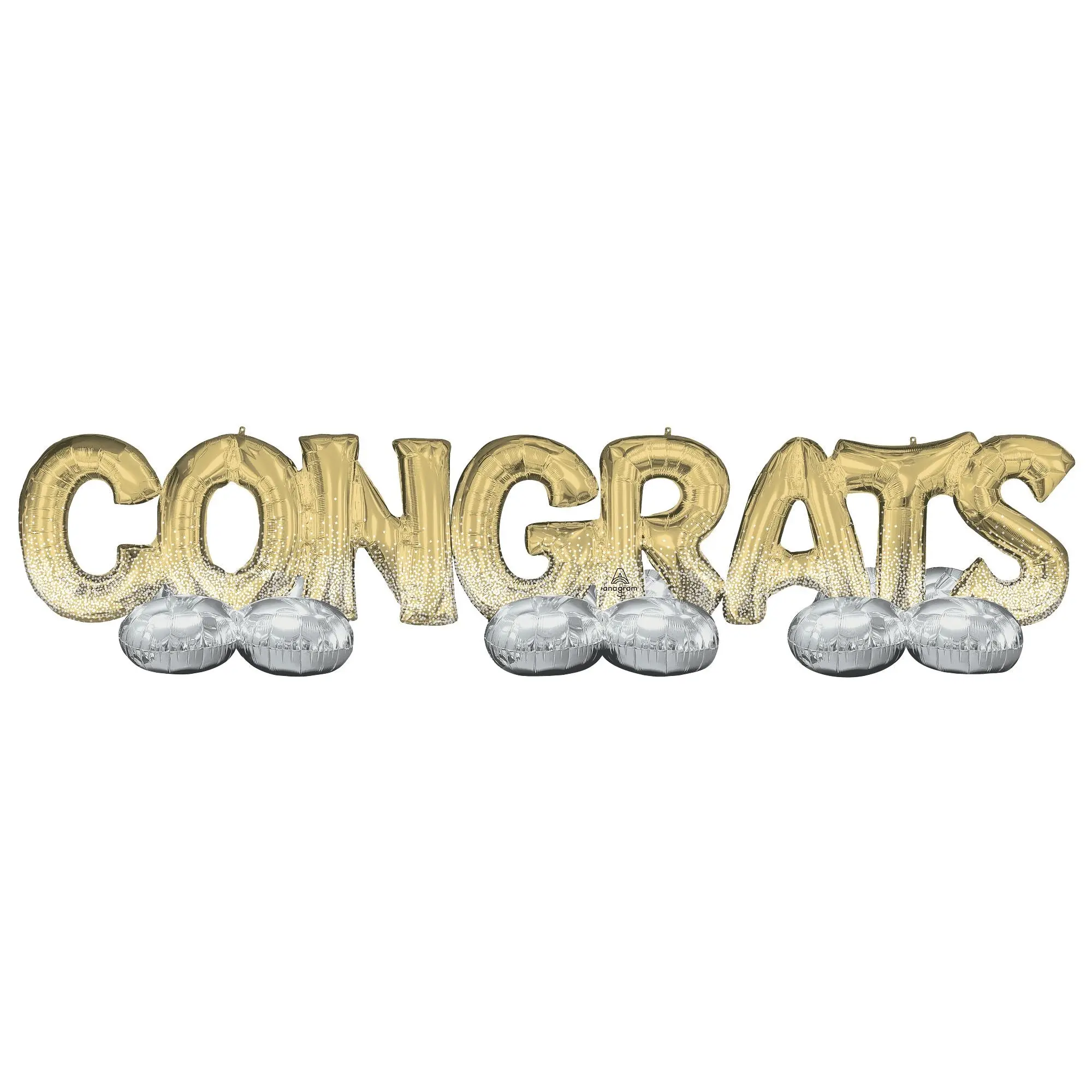 Airloonz "Congrats" Foil Balloon Yard Kit Airloonz "Congrats" Foil Balloon Yard Kit