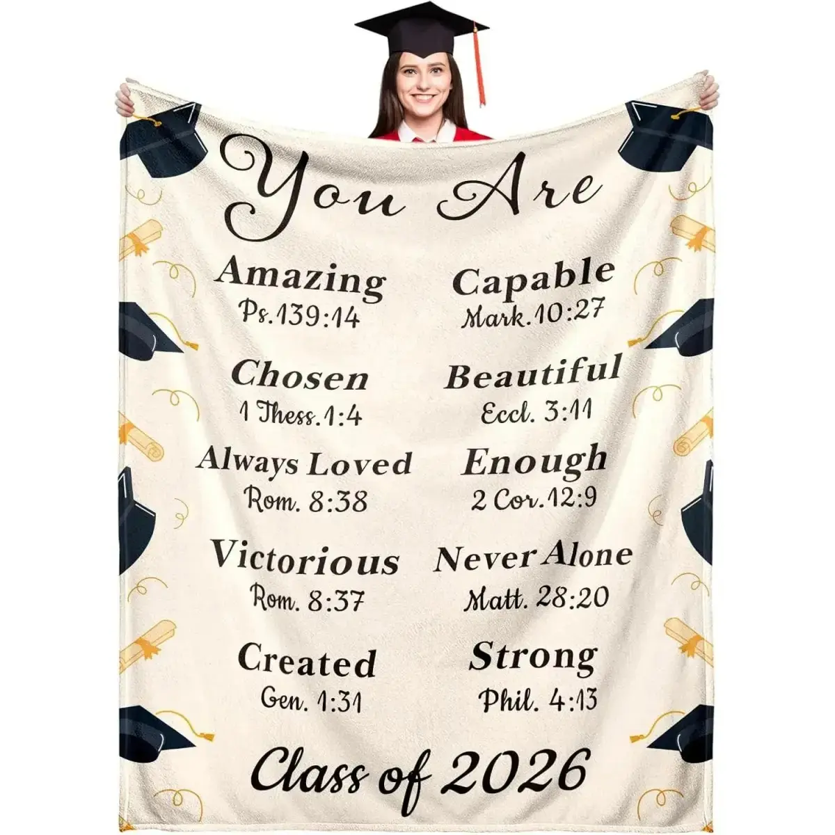 2026 Graduation Gifts For Her Him, 2026 Graduation Throw Blankets, Class Of 2026 Gifts Bulk, Senior Year 2026 Graduattion Decor, Best Gift For High School Senior Night, Soft Flannel Blanket