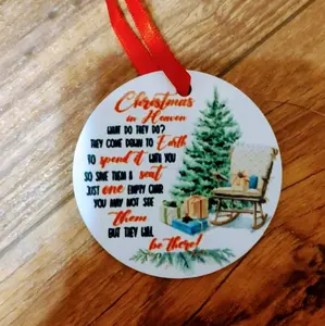 Christmas in Heaven ornament