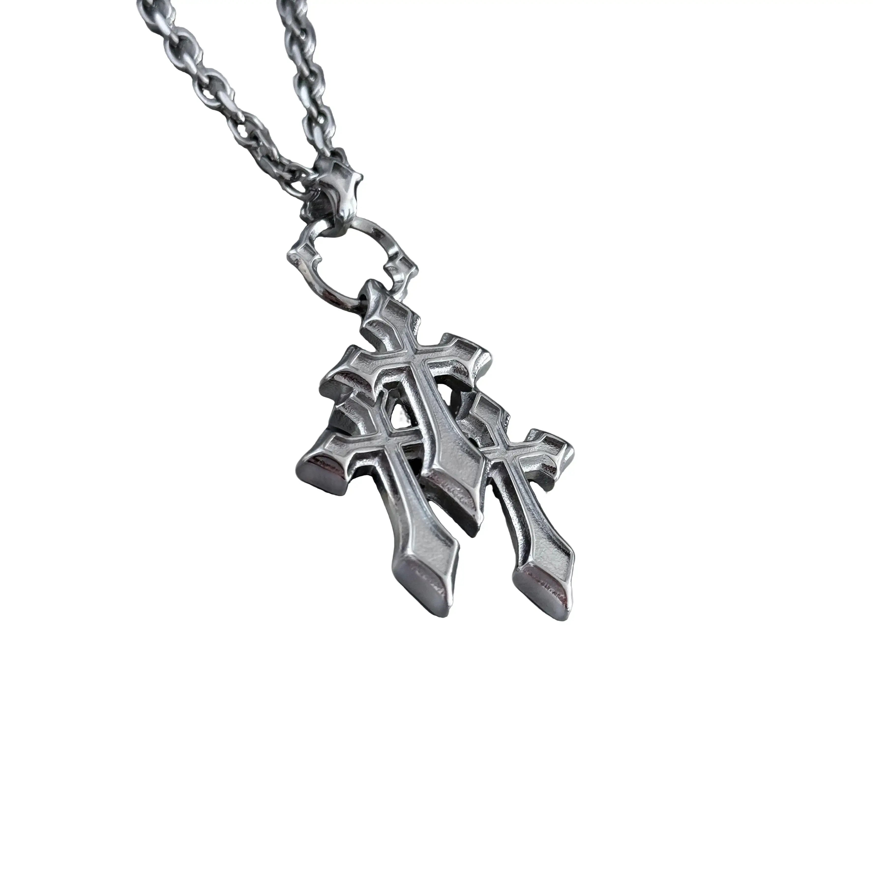 TRIPLE CROSS NECKLACE TRIPLE CROSS NECKLACE