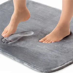 Gorilla Grip Thick Memory Foam Bath Rugs, Soft Absorbent Velvet Bathroom Mats, Durable Dots on Underside, Machine Washable Bathmat, Carpet Rug Room Decor for Shower Floor
