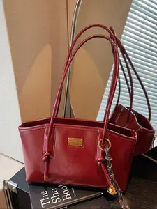 Autumn Winter Retro Fashion Small Shoulder Bag, PU Tote Satchel, PU, Stylish Simple Versatile Crossbody Bag, Ideal for Daily Commute Shopping Women