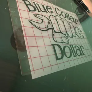 Blue Collar Dollar Decals Durable Weather Resistant Stickers for Vehicles Windows or Walls Easy Installation Unique Touch Customization