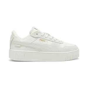 PUMA Womens Carina Street Suede Platform Sneakers Shoes Casual - Grey