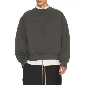 Fear of God ESSENTIALS Classic Crewneck Sweatshirt in Charcoal Heather